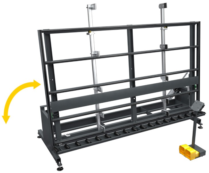 Alluminio Five CS Piano di lavoro ribaltabile Tekna